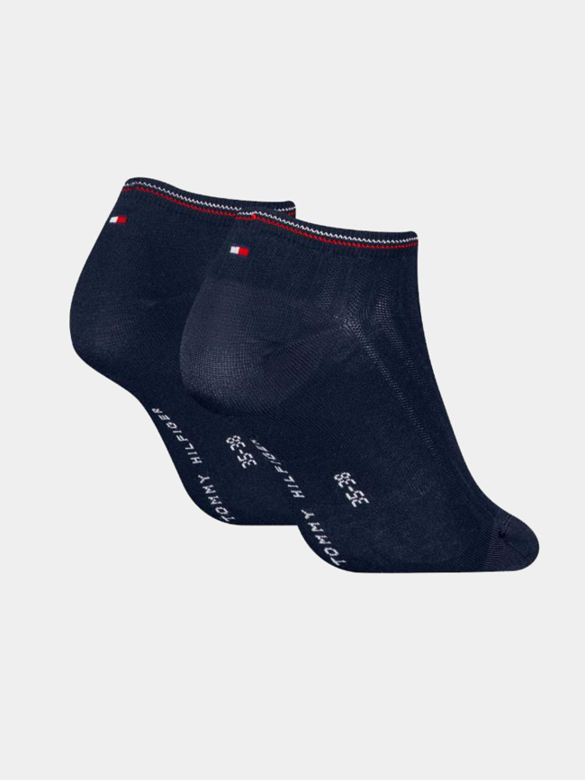 Pack de 2 paires de socquettes shine bleu marine femme - Tommy Hilfiger