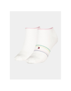 Pack de 2 paires de socquettes shine blanc femme - Tommy Hilfiger