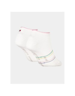 Pack de 2 paires de socquettes shine blanc femme - Tommy Hilfiger