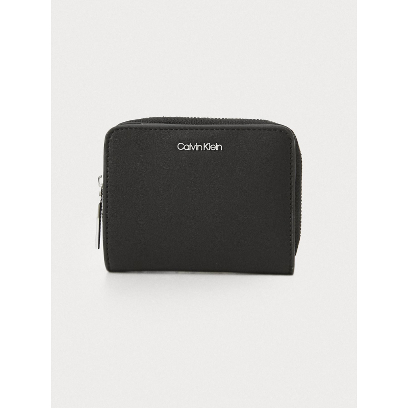 Portefeuille must medium zip around noir - Calvin Klein