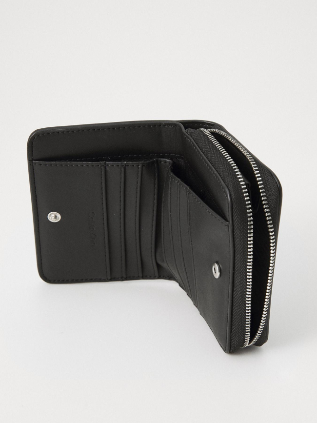 Portefeuille must medium zip around noir - Calvin Klein
