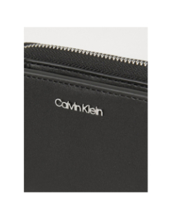 Portefeuille must medium zip around noir - Calvin Klein