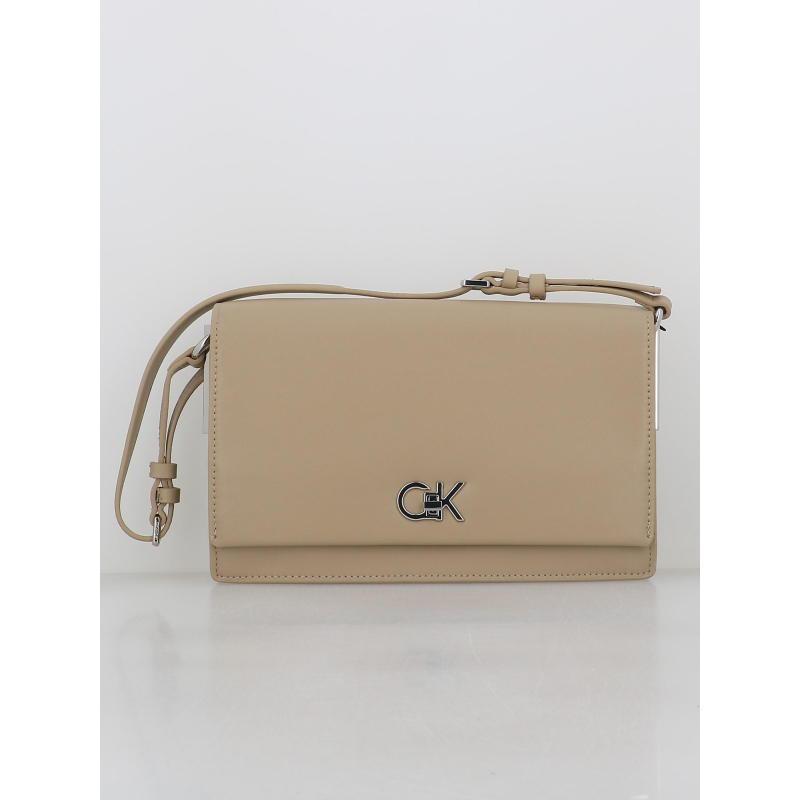 Sac à main elongated beige femme - Calvin Klein