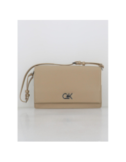 Sac à main elongated beige femme - Calvin Klein