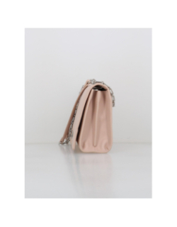 Sac bandoulière chaine medium rose femme - Calvin Klein