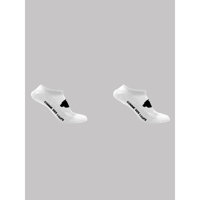 Pack de 2 paires de chaussettes blanc homme - Comme Des Loups