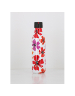 Bouteille isotherme 750 ml petals blanc - Les Artistes