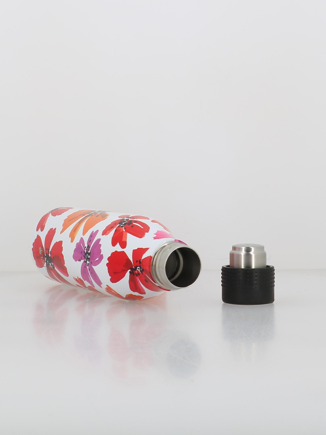 Bouteille isotherme 750 ml petals blanc - Les Artistes