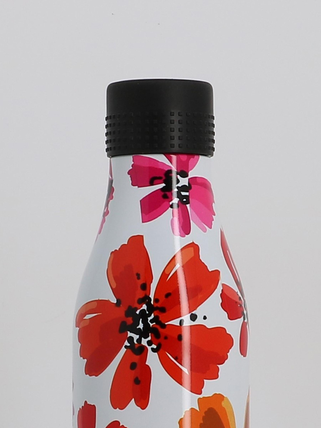 Bouteille isotherme 750 ml petals blanc - Les Artistes