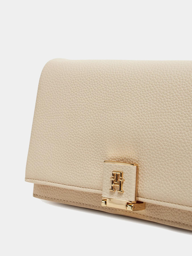 Sac bandoulière chaine her flap beige femme - Tommy Hilfiger