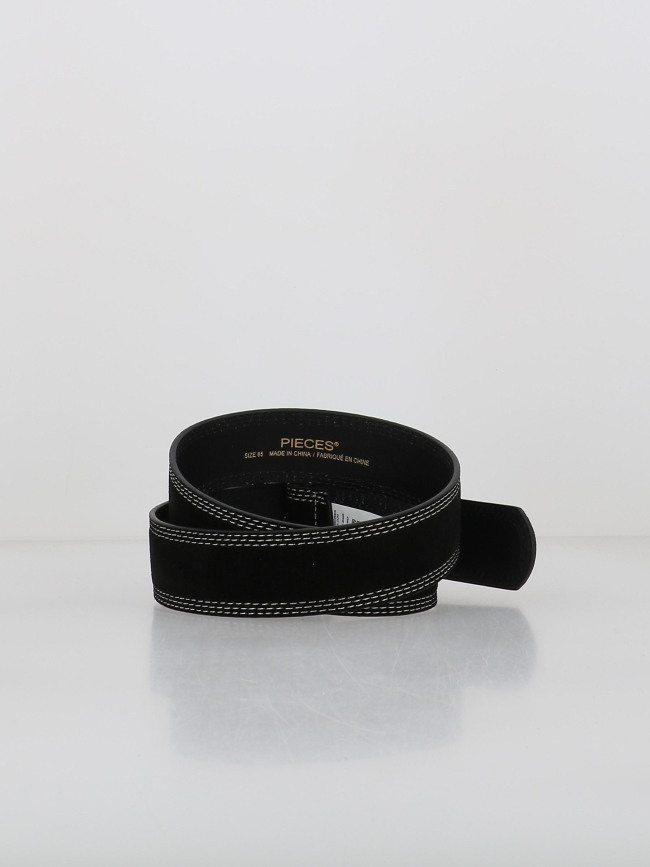 Ceinture en daim pcsimone noir femme - Pieces