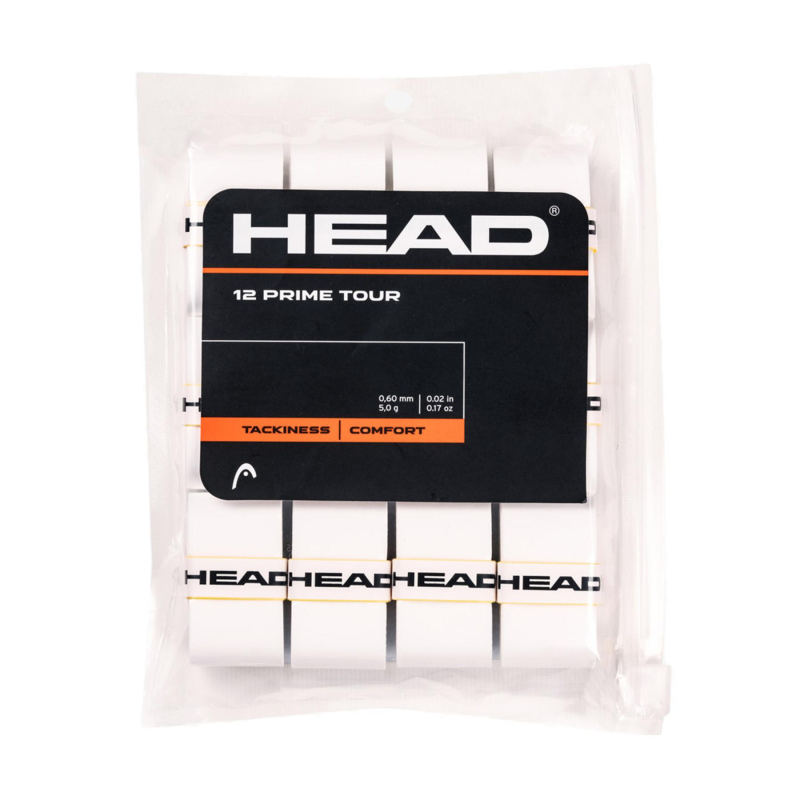 Pack de 12 surgrips prime tour blanc - Head
