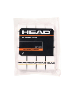 Pack de 12 surgrips prime tour blanc - Head
