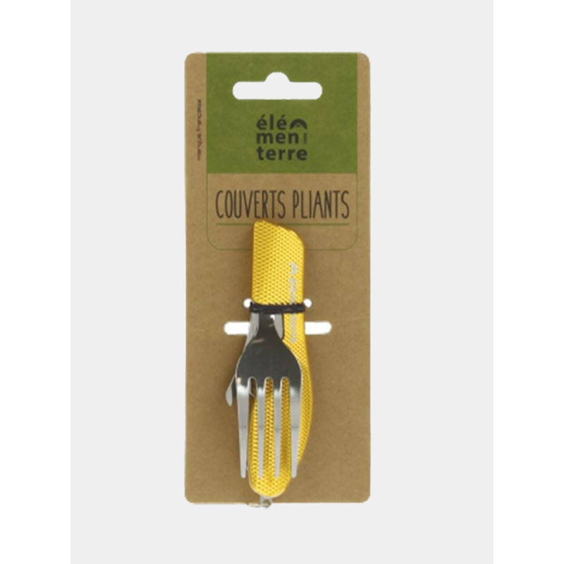 Couverts pliants de camping 3 pièces aluminium - Elementerre