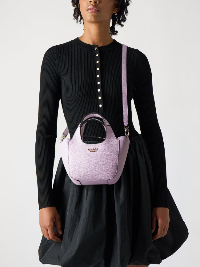 Sac bandoulière anadela 3 rose femme - Guess