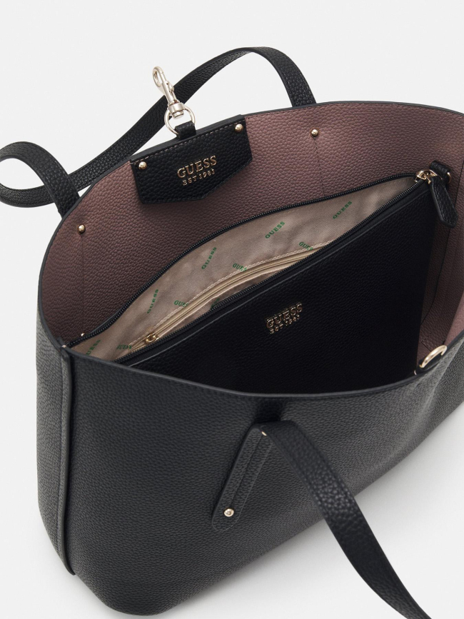 Sac cabas réversible brenton bucket noir rose femme - Guess