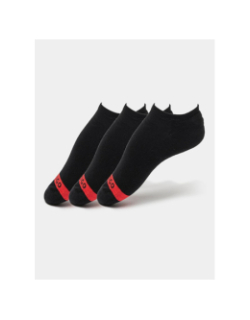 Pack de 3 paires de chaussettes invisibles noir homme - Hugo