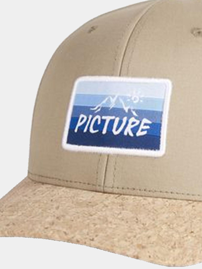 Casquette liège wakopa dark stone marron - Picture