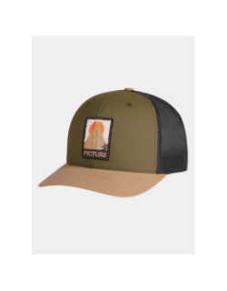 Casquette trucker tabacco kaki - Picture