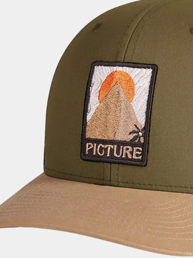 Casquette trucker tabacco kaki - Picture