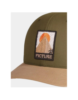 Casquette trucker tabacco kaki - Picture