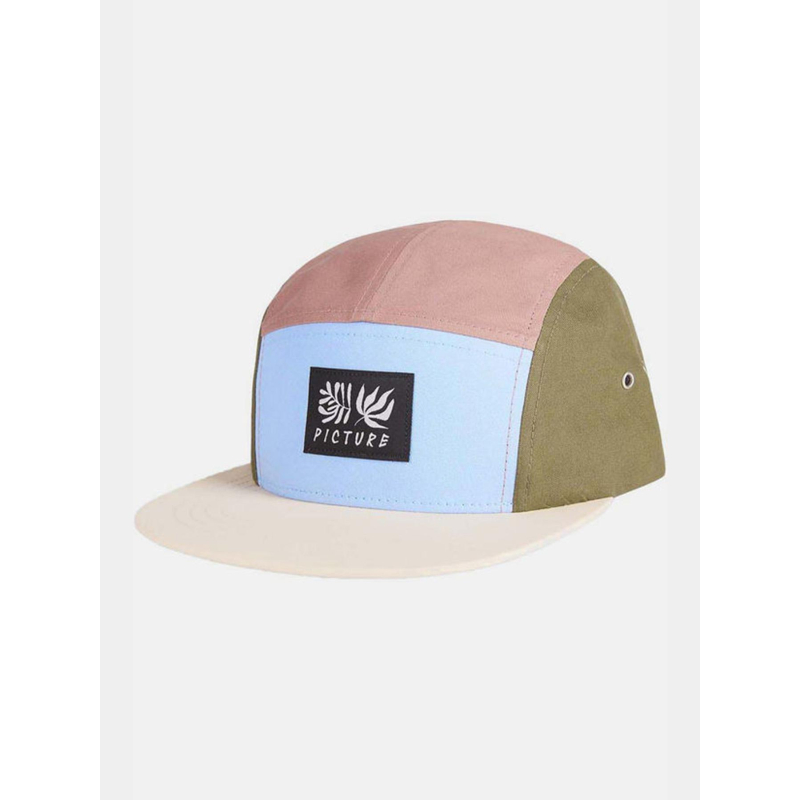 Casquette colorblock tropenat bleu kaki rose - Picture