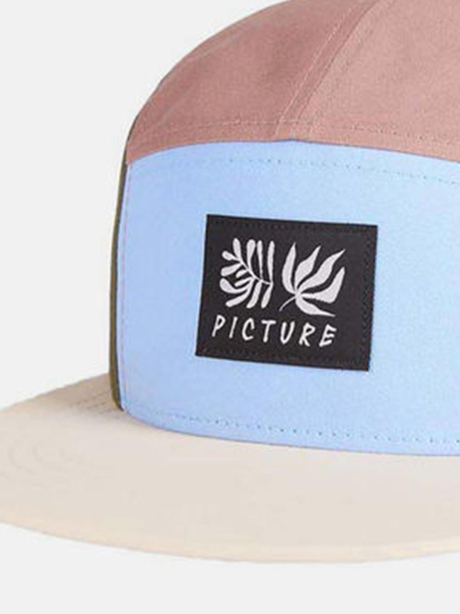 Casquette colorblock tropenat bleu kaki rose - Picture