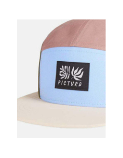 Casquette colorblock tropenat bleu kaki rose - Picture