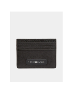 Porte-cartes en cuir th monogram noir homme - Tommy Hilfiger