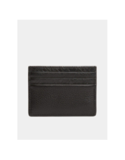 Porte-cartes en cuir th monogram noir homme - Tommy Hilfiger
