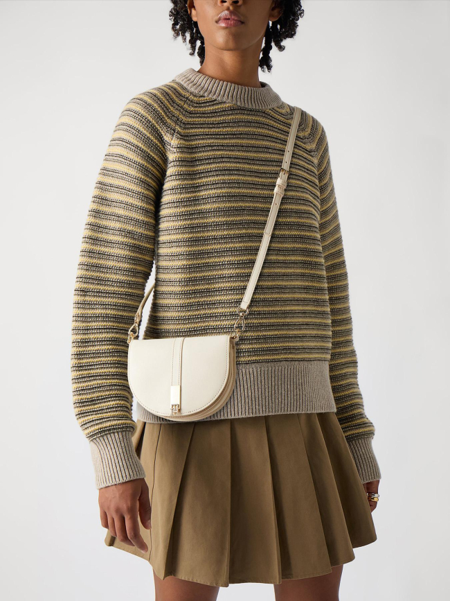 Sac bandoulière heritage saddle beige femme - Tommy Hilfiger