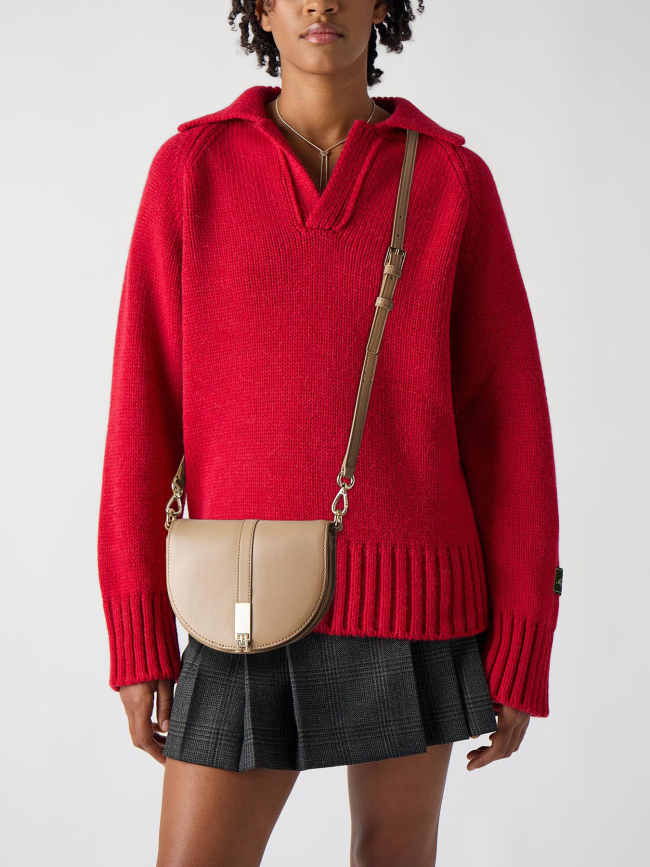 Sac bandoulière heritage saddle marron femme - Tommy Hilfiger