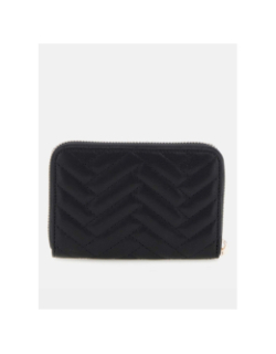 Portefeuille anning surpiqué noir femme - Guess