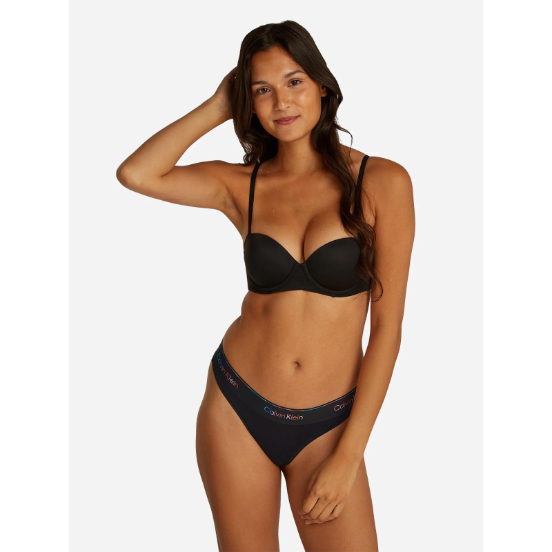 String thong noir femme - Calvin Klein