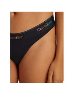 String thong noir femme - Calvin Klein