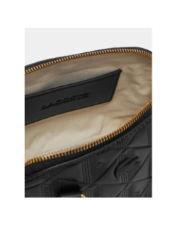 Sac à main maheki en cuir embossé noir femme - Lacoste