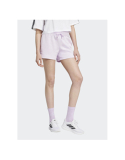 Short de sport molleton violet femme - Adidas