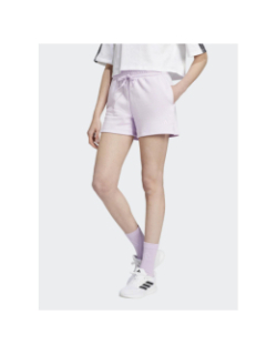 Short de sport molleton violet femme - Adidas