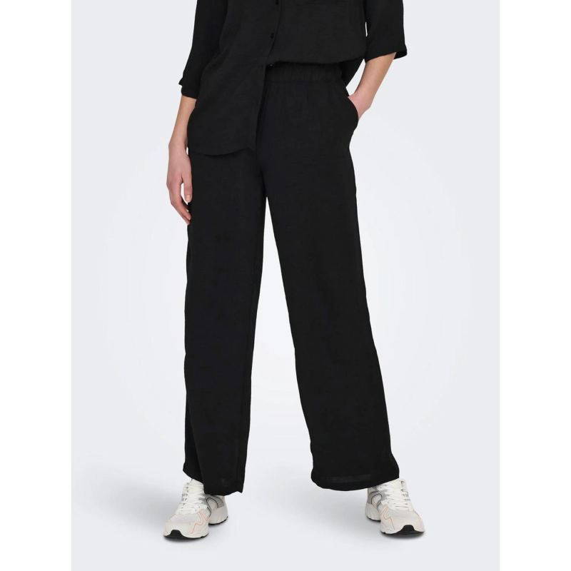 Pantalon fluide ample divya noir femme - Jdy