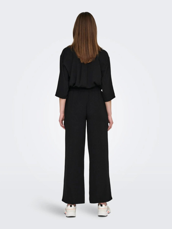 Pantalon fluide ample divya noir femme - Jdy