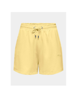 Short jogging frei life logo pale jaune femme - Only Play