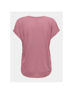 T-shirt loose frei life logo lila rose femme - Only Play