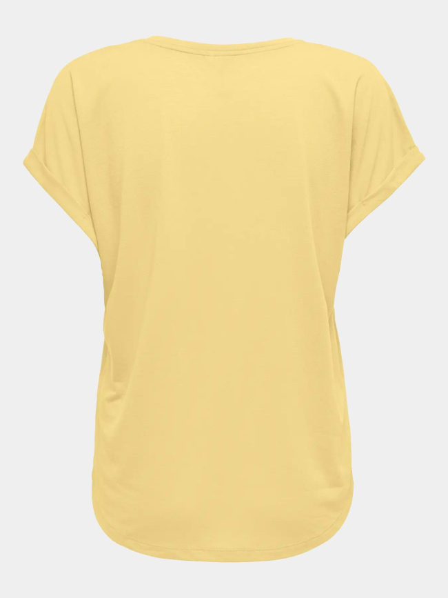 T-shirt loose frei life logo jaune femme - Only Play