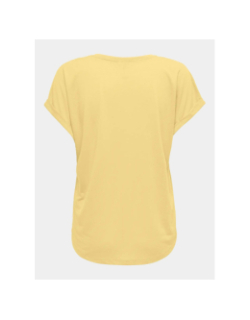 T-shirt loose frei life logo jaune femme - Only Play