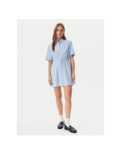 Robe chemise rayée bleu femme - Tommy Jeans