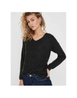 Pull col v camilla gris anthracite femme - Only
