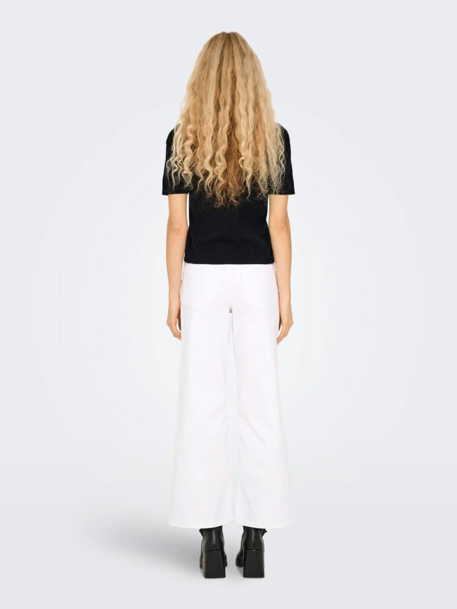 Pull manches courtes onlfie noir femme - Only