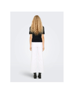 Pull manches courtes onlfie noir femme - Only