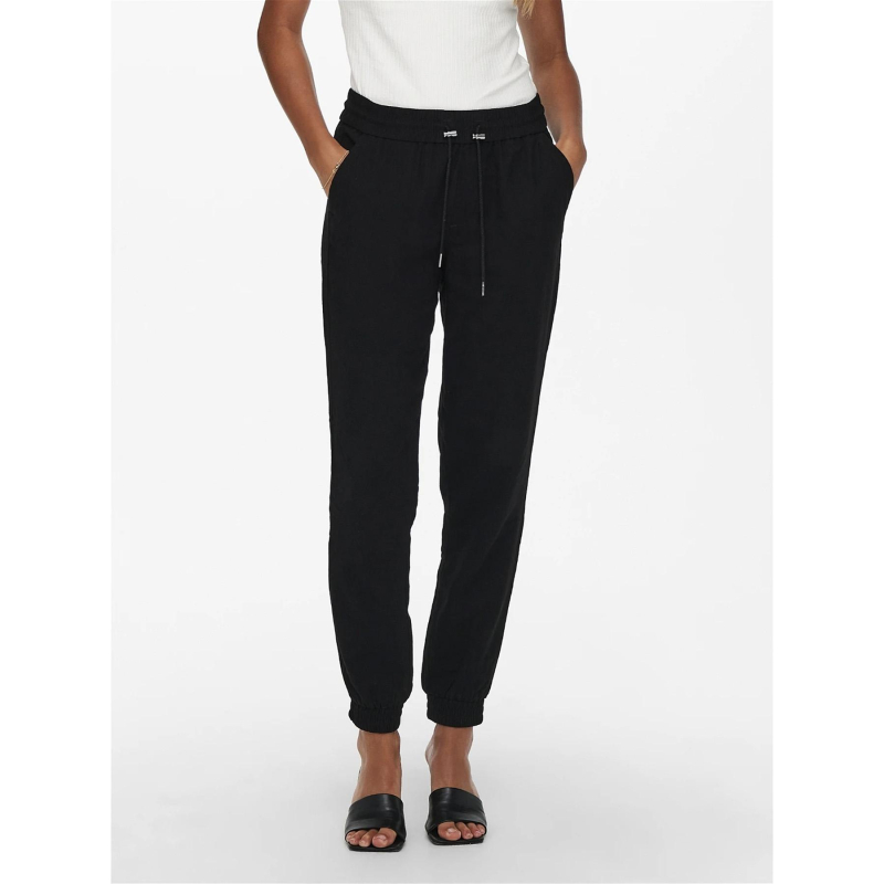 Pantalon pull-up kelda emery noir femme - Only