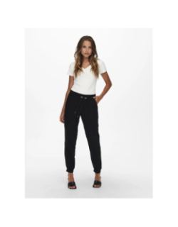 Pantalon pull-up kelda emery noir femme - Only